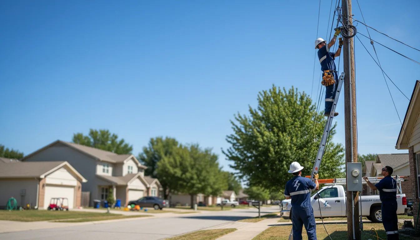 Residential electrician providing installation services in Evadale, TX